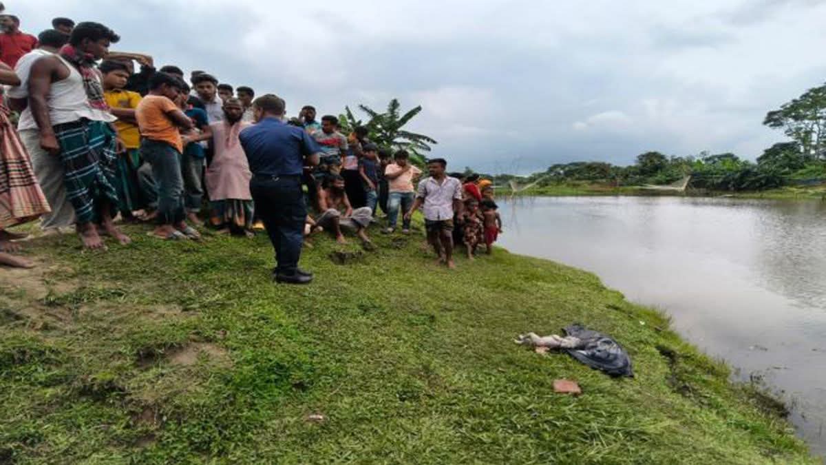 নদীতে ভেসে উঠল ইট বাঁধা নবজাতকের লাশ
