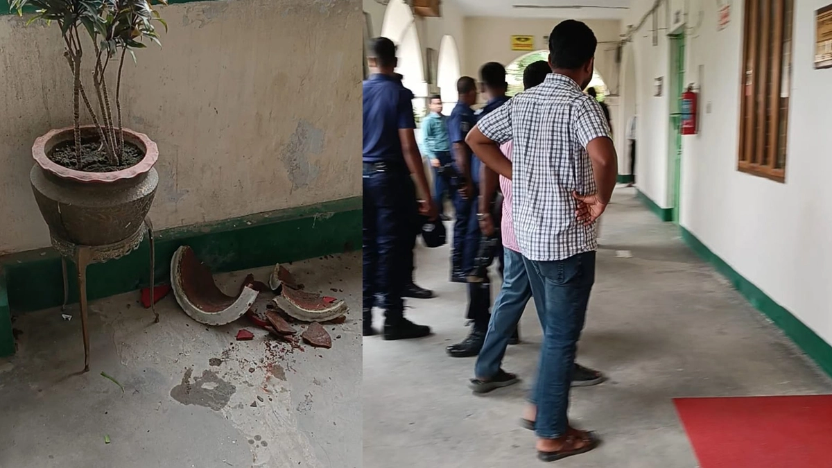 ডিসি অফিসে দুই বিএনপি নেতার মারামারি, আহত অফিস সহকারী